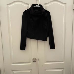 BCBGMaxazria Suede Crop Jacket (S; Black)